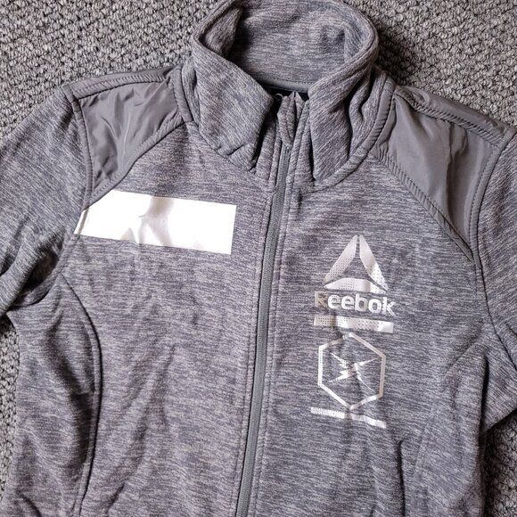 Reebok Jackets & Blazers - Reebok Jacket Womens M Medium Gray Full Zip Active Athletic Top Track Running